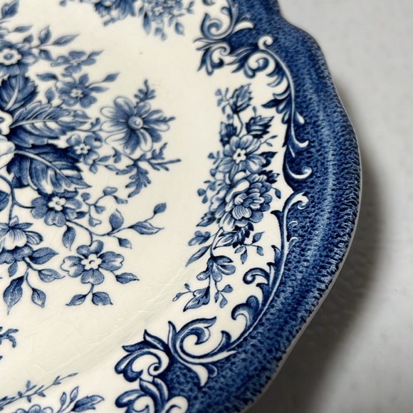 Vintage Royal Staffordshire Avondale Ironstone Meakin Blue Oval Platter, B#39 - Picture 4 of 7